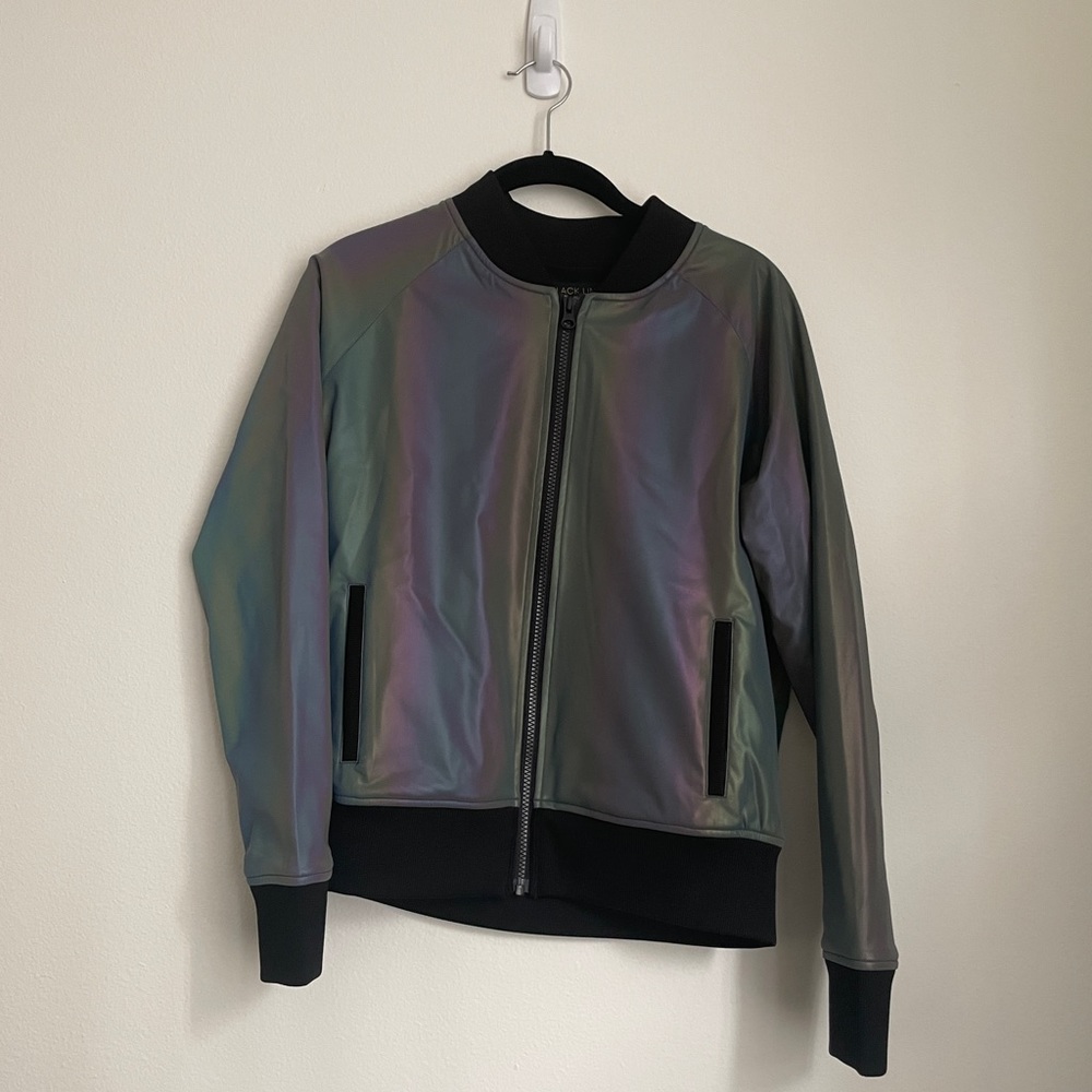 Noli Yoga Black Line REFLECTIVE Bomber Jacket